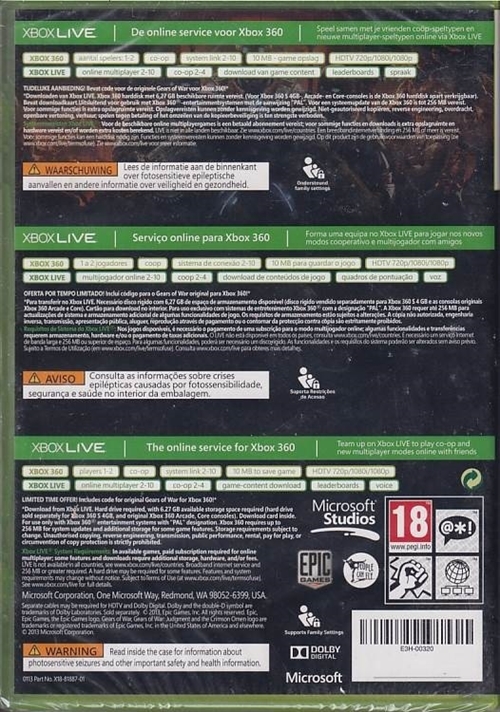 Gears of War Judgement - XBOX 360 (A Grade) (Genbrug)